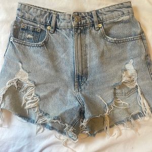 Zara Distressed Jean Short